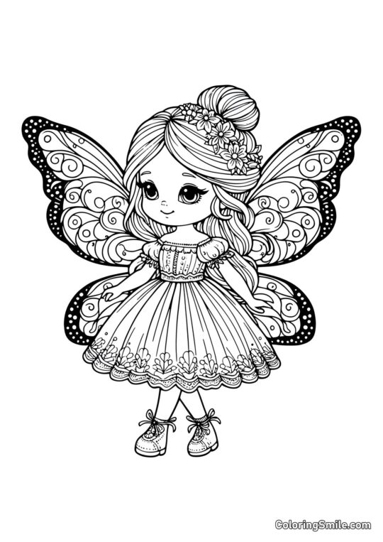 Víla panenka - Omalovánka