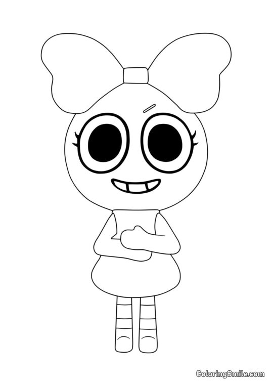 Poppy z Dendyho světa - Omalovánka