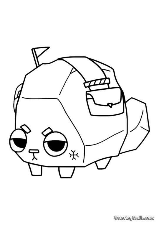 Pebble z Dendyho světa - Omalovánka