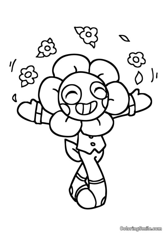 Šťastný Dendy - Omalovánka