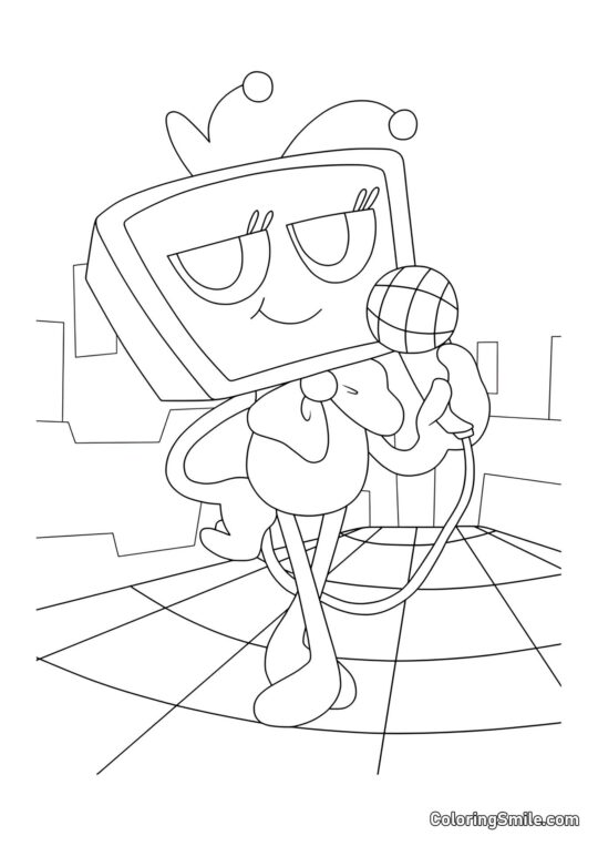 Vi s mikrofonem - Omalovánka