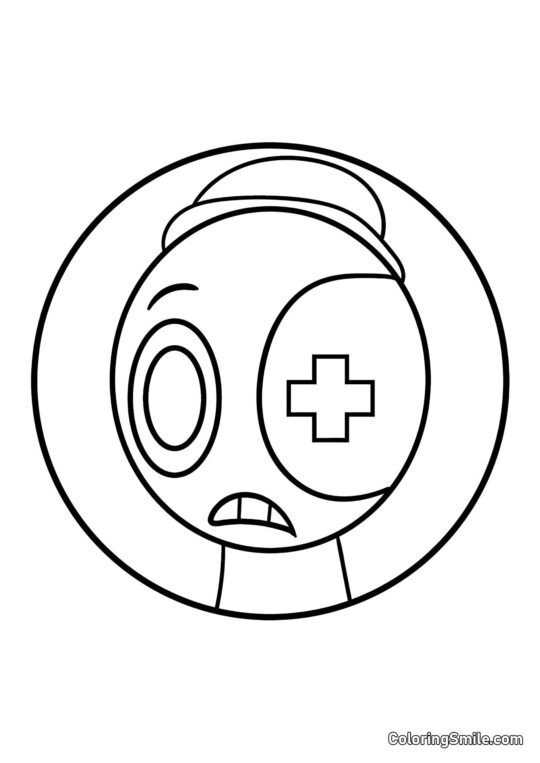 Portrét Astro z Dendyho světa - Omalovánka