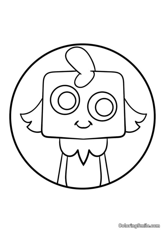 Portrét Guba z Dendyho světa - Omalovánka