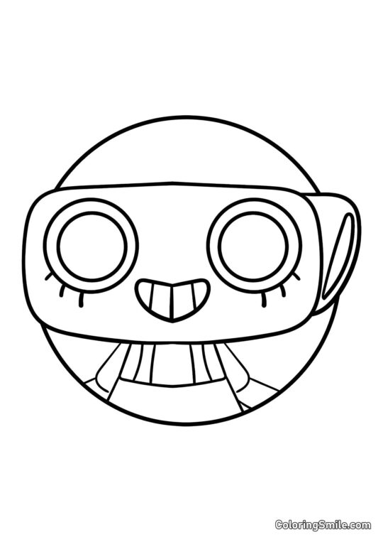 Portrét Shelly z Dendyho světa - Omalovánka