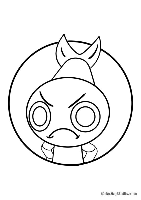 Portrét Shrimpa z Dendyho světa - Omalovánka