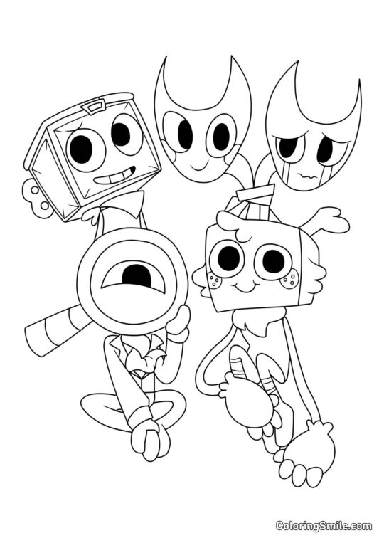 Roger, Boxsten, Gub a Razzle a Dazzle - Omalovánka