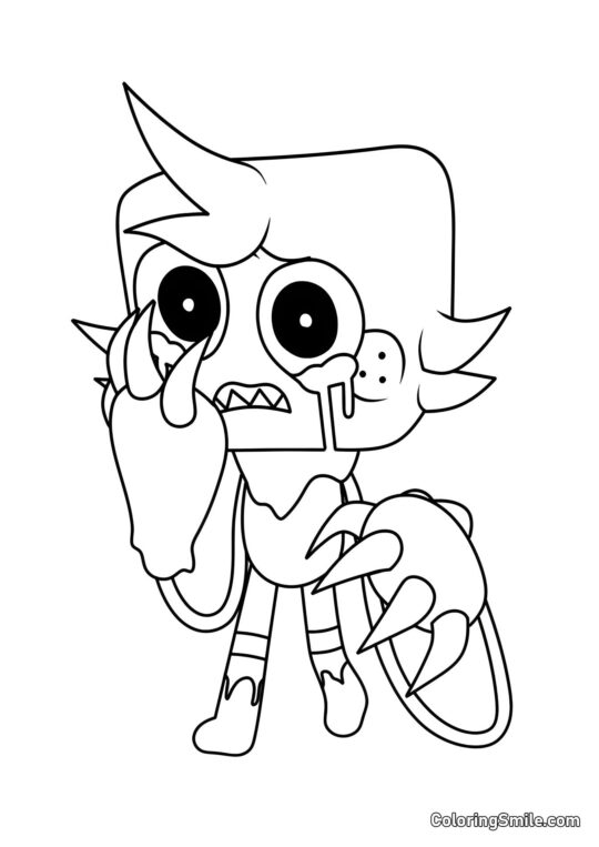 Zvrácený Gub - Omalovánka