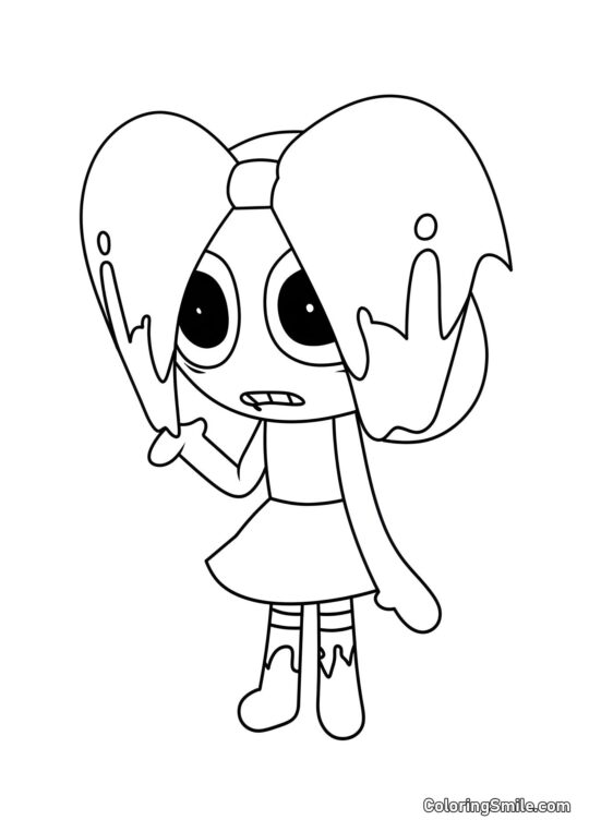 Zvrácený Poppy - Omalovánka