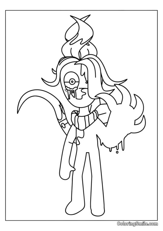 Zvrácený Klíč z Dendyho světa - Omalovánka