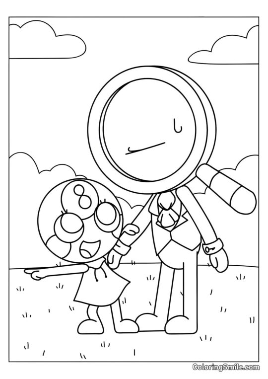 Tudles a Roger z Dendyho světa - Omalovánka