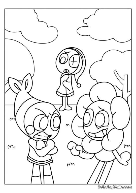 Shrimpo, Dendy a Astro - Omalovánka