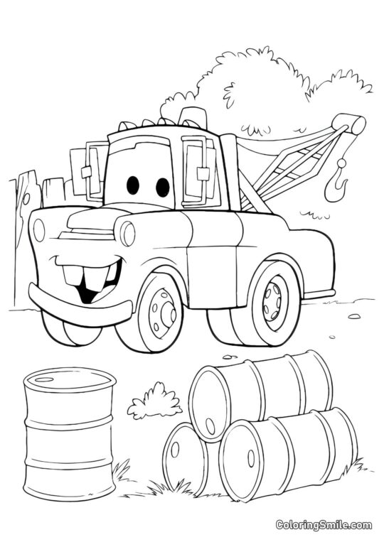 Mater se širokým úsměvem - Omalovánka