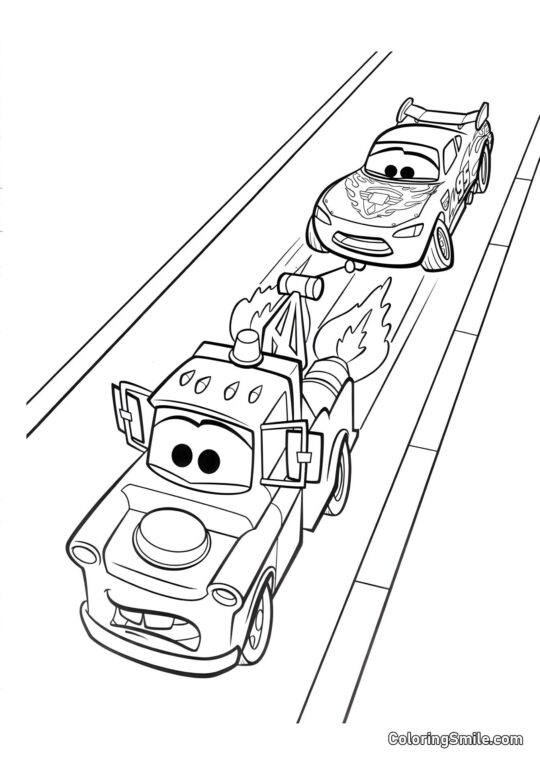 Mater s turbínami - Omalovánka