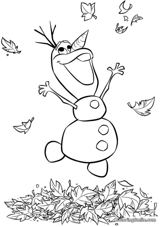 Šťastný sněhulák Olaf Šťastný sněhulák Olaf - Omalovánka