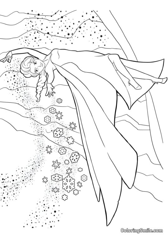 Elsa zamrzá Elsa zamrzá - Omalovánka