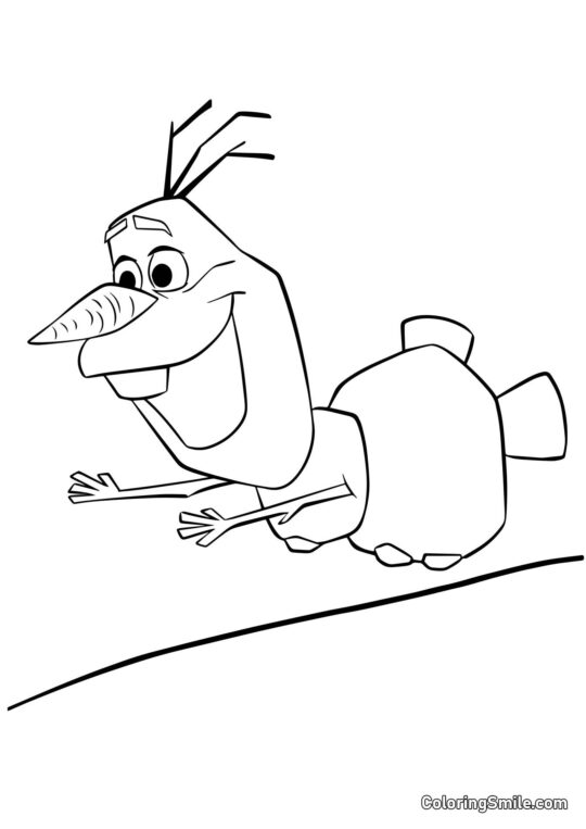 Olaf ve vzduchu Olaf ve vzduchu - Omalovánka