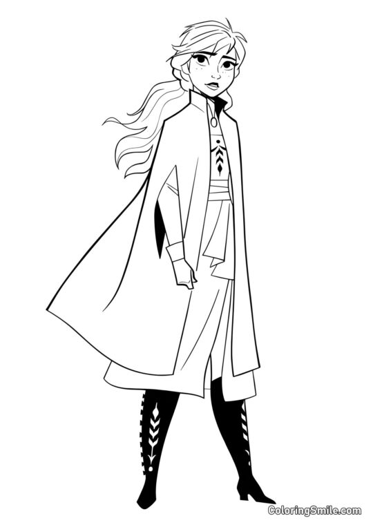 Princezna Anna Princezna Anna - Omalovánka