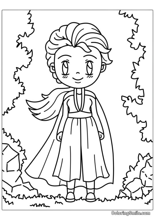 Kawaii Elsa Kawaii Elsa - Omalovánka